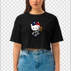 Hello Kitty Yankees Baseball Crop
